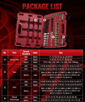 Pro Grade Thread Repair Kit For Home Or Garage Includes Taps Dies Thread Files And Gauges with package list details