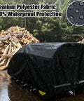 Beefy Waterproof Log Splitter Cover 1200D Oxford Cloth Weatherproof All Season Protector for 20 To 60 Ton Wood Splitters with rain