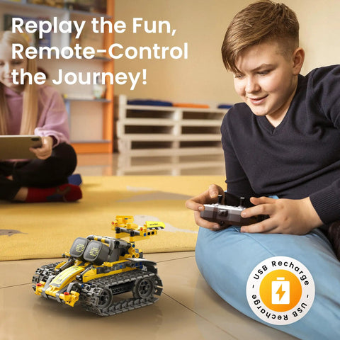 Rad Robot Building Kit With Remote Control For Kids Aged 8 To 14 473 Piece STEM Toy That Sparks Creativity Learning And Hands On Engineering Perfect Gift For Curious Minds And Future Builders remote-controlled robot toy