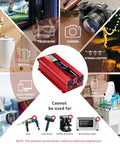 1000W Car Power Inverter With LCD Display 12V DC To 110V And 120V AC in use with electronics, not for high-power devices