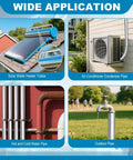 Wide application of Six Pack Three Quarter Inch Pipe Insulation Foam Tubes With Self Adhesive Aluminum Foil Wrap for various pipes.