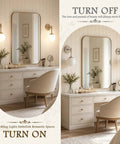 KoKo&Yukina 2 Pack Nickel Mid Century Wall Sconce Bedroom Bulb Included, featuring globe style lighting by a modern vanity.