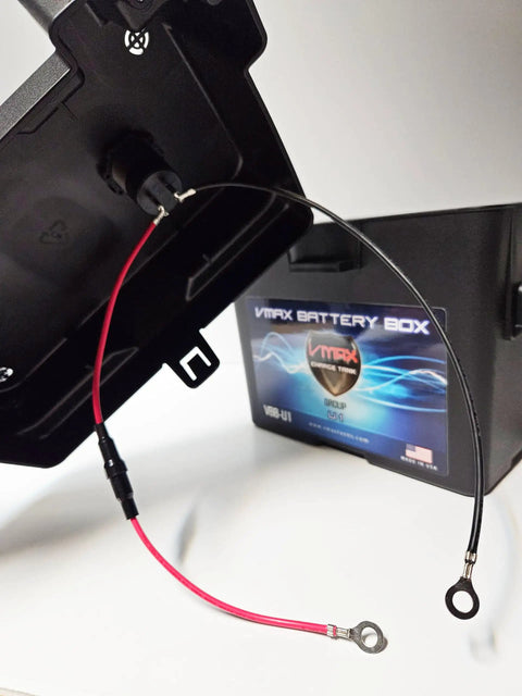 Heavy Duty Bulletproof U1 Marine Battery Box For Trolling Motors And Lithium Batteries With Dual Usb Charging Ports Built In Voltmeter internal wiring detail.