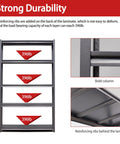 Heavy Duty 72 Inch 5 Tier Metal Storage Shelves Built Like A Tank Adjustable Garage Shelving Setup For Heavy Lifting And Big Gear Industrial Utility Rack Black Gray showing strong durability with 396lb capacity per layer.