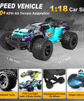 1 18 Scale All Terrain RC Car For Adults And Teens 4WD Off Road Remote Control Truck With Turbo Speed 40 KMH Dual Rechargeable Batteries