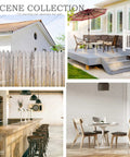 Collage of four scenes: outdoor fence, garden patio, tavern bar, dining room. Suggested decor locations for the "Keep It Safe Must Be Worn At All Times Danger Metal Tin Sign 8x12 Inch Industrial Safety Wall Decor Plaque For Factories Warehouses Workshops Indoor Outdoor Display."