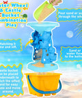 Kiddo Friendly 28 Piece Beach Sand Toys Set for Kids Toddlers Ages 3 10 Water Wheel Bucket Combo