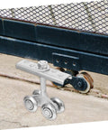Heavy Duty Door Track Roller For Smooth Sliding Cabinets, Closets, And Kitchen Doors, Durable Steel Track Roller shown installed