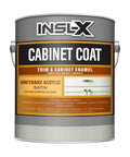 INSL-X Cabinet Coat Urethane Acrylic Satin Enamel Cabinet Paint Kit 1 Gallon White For Kitchen And Bathroom Cabinets Shelves Trim