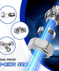 Heavy Duty Three Quarter Inch Compressed Air Line Kit With 50 To 300 Foot Runs Triple Layer HDPE Aluminum HDPE Air Hose with O-ring seal
