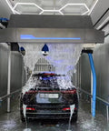 Commercial Fully Automatic Touchless Car Wash Machine With 360 Degree Rotating High Pressure Spray And Fast Air Dry System for vehicle wash with foam jets.