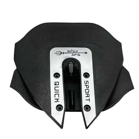 Hydrofoil Stabilizer With Whale Tail For Small Outboard Motors And Outdrives, Boosts Handling And Thrust, Slashes Planing Time, Keeps Your Boat On Plane At Low Speed, Fits 8 To 40 HP Outboards Including 9.9 15 20 25 30 40 HP, Silver