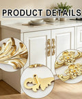 Upgrade Your Furniture Game Now With These Hella Charming Golden Floral Cabinet Handles And Vintage Drawer Pulls Designed To Bring Major Retro Swagger To Dresser Drawers And Bedroom Wardrobe Cabinetry Projects Instantly, featuring intricate floral designs.