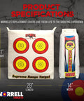Weatherproof NASP Archery Target Bag Cover Replacement With Dual Sides And Four Shooting Spots White Cover Only Pro Grade Durable Multi Layer Core For Field Points Perfect For Practice Range And Training Sessions.