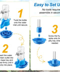 Assembly instructions for Three In One Bird Nutrition Set With Water Fountain, Fruit Spike And Jelly Tray Feeder For Outdoor Backyards