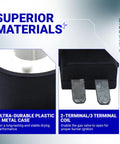 Close-up of Pro Grade 279834 Dryer Gas Valve Ignition Solenoid Coil Kit showcasing durable plastic and metal materials with terminal details.