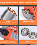 Components of Powerful 100W Single Phase Concrete Vibrator Motor 110V 3600 RPM Aluminum Alloy Vibration Motor For Sand Shaker Tables