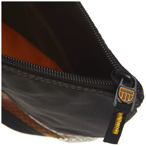 Close-up of black Multi Purpose Zip Bags For Tools And Gear 2 Pack Built Tough For On The Job Storage Pouches zipper