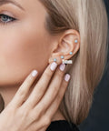 Drop Dead Stunning Opal Studs Flat Back Titanium Earrings For Women Hypoallergenic Screw Back Jewelry That Plays Nice With Sensitive Skin Super Comfy Everyday Look, 5mm size worn on ear.