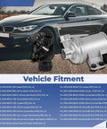 Straight Bolt On Electric Engine Water Pump With Thermostat Housing Badass Cooling Fix Fresh Swap For Bmw 335I 335I xDrive 435I X5 X6 M2 M235I with vehicle fitment details.