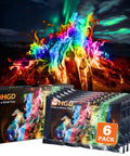 Color Changing Campfire Packets For Fire Pits And Indoor Outdoor Fireplaces Six Pack Rainbow Flames Red Blue Green Safe Easy Toss
