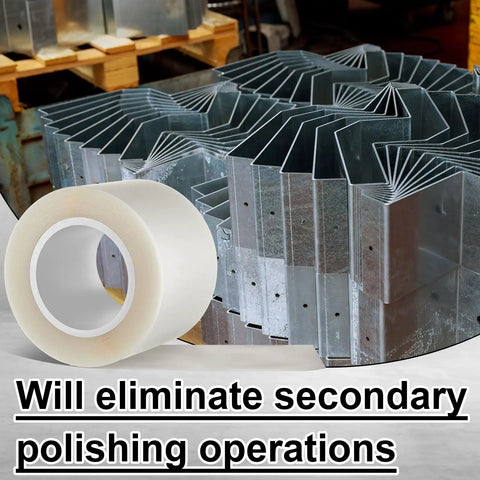 Urethane Die Protection Film For Press Brake Dies Pro Grade Die Guard Tape next to metal parts