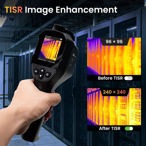 Infrared Thermal Camera For Home Inspection 240x240 TISR Sensor Pro Grade 14 Hour Battery 25Hz Handheld Thermal Imager with enhanced view