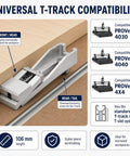 4 Pack Low Profile Aluminum Toe Clamps For CNC Router Vise Upgrade with lateral side pressure compatibility with PROVerXL 4030