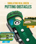 Indoor Golf Putting Mat For Real Green Speed And Wrinkle Free Surface 8 Foot Practice Putting Mat With Lenticular 3D Backplate