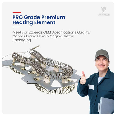 DC47-00019A Heating Element Replacement For Samsung Electric Dryers And Whirlpool Models with technician