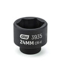 24mm socket from Six Piece Oil Canister Socket Set Service Kit With Black Oxide Coating For Corrosion Resistance.