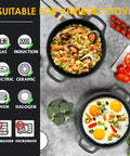 2-In-1 Preseasoned Cast Iron Dutch Oven Pot With Skillet Lid, Dual-Handle Cookware Set for Grilling, Frying, Baking