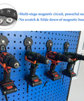 Magnetic Power Tool Organizer For Garage And Workshop Tough As Nails Heavy Duty 2 Pack Rubber Coated Magnetic Hooks for drills
