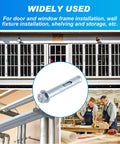 20 Pack 1/2 X 3-Inch Sleeve Anchors For Concrete, visible with hex head, used in construction and home improvement projects