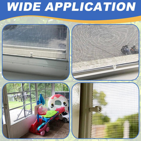 Top Shelf Aluminum Window Screen Plunger Latches With Secure Caps, Dead Simple Pin Fasteners For Zero Hassle Replacement And Pro Level Dependability For Any Home Repair Project, Twelve Pack In Clean White, shown on window screens.