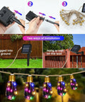 Vintage Hemp Rope Solar String Lights With 20 Shatterproof Bulbs 8 Modes And Memory Function Sun Powered Waterproof Outdoor Lighting for garden installation