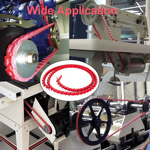Adjustable 1/2 Inch V Belt with 5 Foot Length Type A Link Belt used on woodworking machines for smooth power transmission