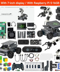 ROS2 Robot Kit With Raspberry Pi 5 16GB Mecanum Wheel Dope Setup Multimodal AI Large Model Voice Interaction Vision Recognition