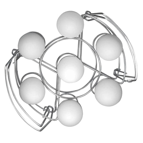 Stainless Steel Wire Egg Racks Set Of 2 For 6 Quart And 8 Quart Cookers Holds 7 Eggs Per Rack Stackable