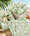 Sage Green Monstera Tissue Paper 50 Sheets 20x14 Inches easy to use dope gift wrapping and party decor tropical plant theme