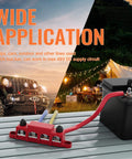 Heavy Duty 12 Volt 250 Amp Bus Bar And Power Distribution Block Featuring Four Three Eighth Inch Studs For Marine Boat Automotive And Solar Wiring Negative And Positive Terminal Block outdoor application