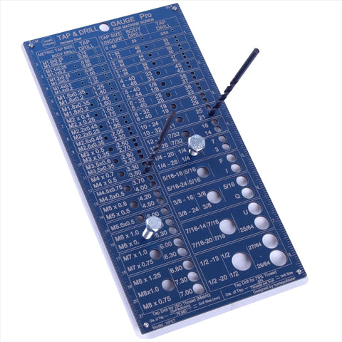 Stainless Steel Tap And Drill Gauge For Imperial And Metric With Full Drill Bit Size Guide And Bit Gauge Pro Grade Accurate To 0.0008 Inches