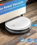 Two In One Robot Vacuum And Mop With App Control Alexa Voice Control slim two point eight seven inch profile fits under furniture