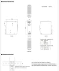 EDR-120-24 DIN Rail Power Supply 24V 5A 120W, single-output industrial unit with 113.5 mm case dimensions and terminal layout