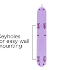Lavender 6 Outlet Surge Protector Power Strip With Flat Plug And Braided Cord Wall Mountable 3 Ft Cord Tangle Free Decorative Look