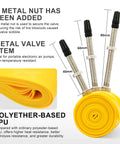 TPU Inner Tube With Metal Presta Valve For Gravel Road And MTB Bikes, Fits 700c 33-50c And 29 Inch Tires, 60mm Valve Length