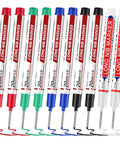 Ten Pack Pro Grade Long Nib Marker With 20mm Nib For Deep Hole Marking Waterproof Construction Pen Quick Dry Deep Reach