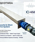 Rock Solid U Trough Screw Conveyor Built Tough From Real 304 Stainless Steel Industrial Auger Feeder For Food Powder And Granule Material Handling 3KW Motor Runs Slick with Cycloidal Reducer