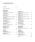 Book contents page for The Milling Machine for Home Machinists with chapter list and page numbers