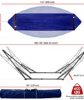 Dimensions of Camping Hammock With Stand Easy Setup For Two Person 600 Lb Capacity Collapsible Hammock And Heavy Duty Stand.